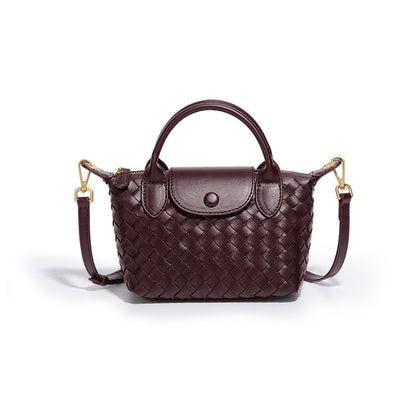 Fashionable Woven Shoulder Flap Square Bag