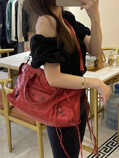 Vintage Rivet Handbag Shoulder Crossbody Bag