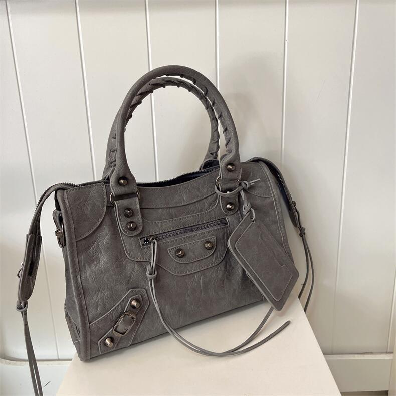 Vintage Rivet Handbag Shoulder Crossbody Bag