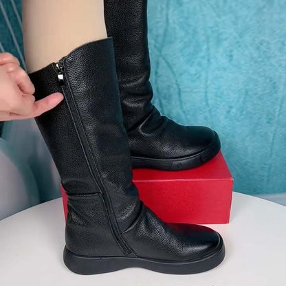 Knight Soft-soled Warm Cowhide Boots