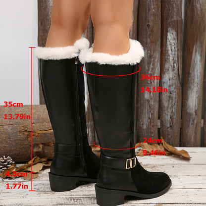 Warm Plush Elegant Winter Knee Boots