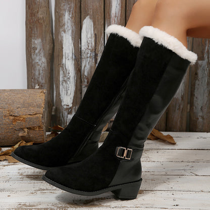 Warm Plush Elegant Winter Knee Boots