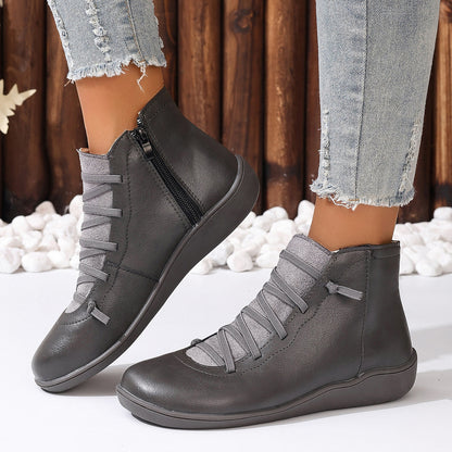Women's Comfortable Handmade Leather Foot Support Boots