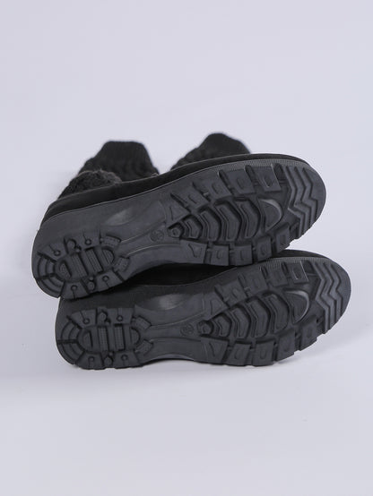 Thick-soled Knitted Over-the-knee Stretch Wedge Heel Boot