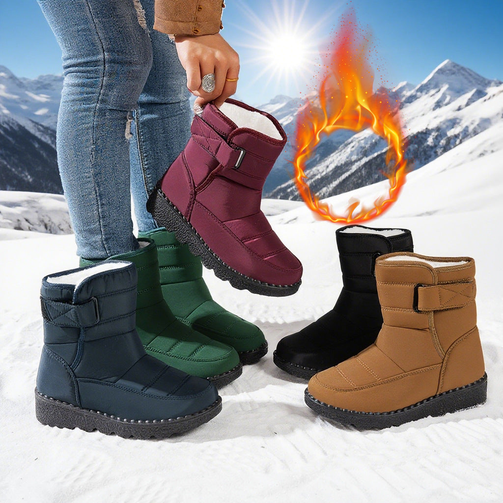 Waterproof Fleece-lined Mid-calf Snow Boot