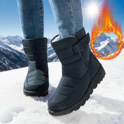 Waterproof Fleece-lined Mid-calf Snow Boot