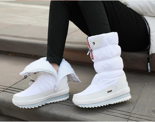 Winter Thickened Waterproof Mid-calf Boot