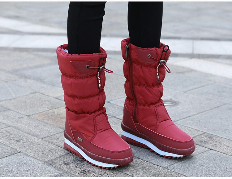 Winter Thickened Waterproof Mid-calf Boot