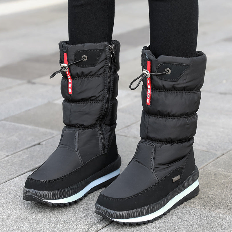 Winter Thickened Waterproof Mid-calf Boot