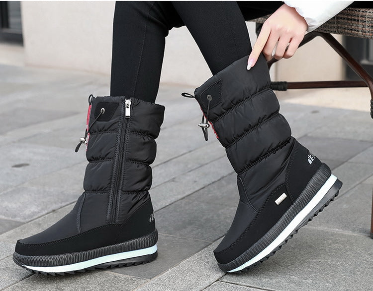 Winter Thickened Waterproof Mid-calf Boot