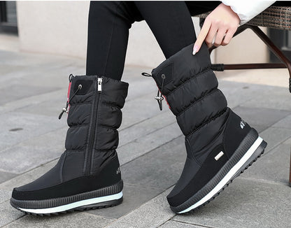 Winter Thickened Waterproof Mid-calf Boot