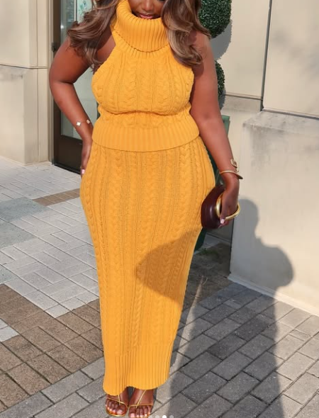 Fab Knit Skirt Set