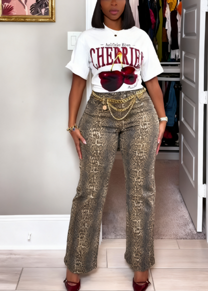 Trendy Casual Straight Leg High Waisted Stretch Trendy