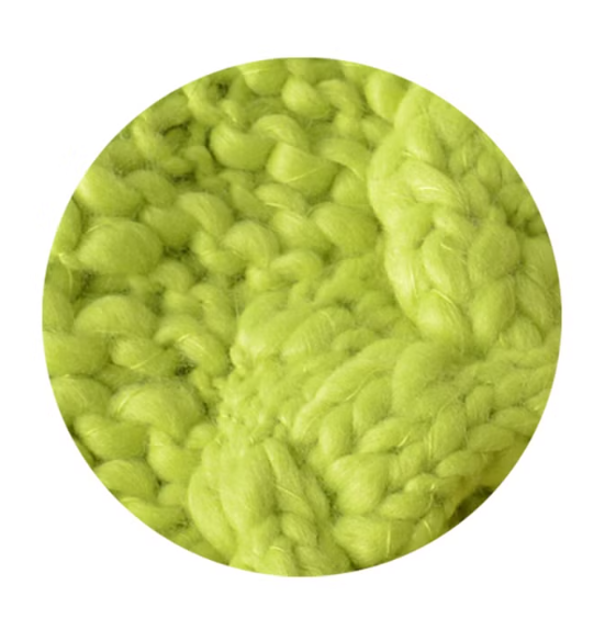 Chunky Crochet Cardigan Sweater & Hat Two Piece Set