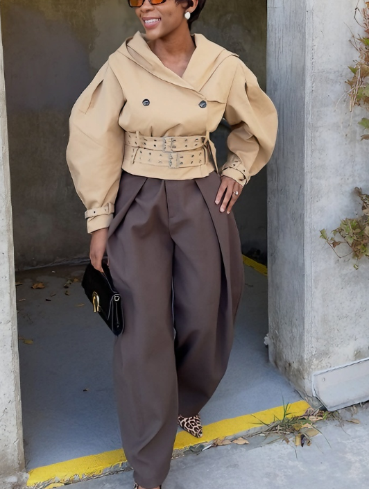 Oversize Hat Long Sleeve Bomber Jacket