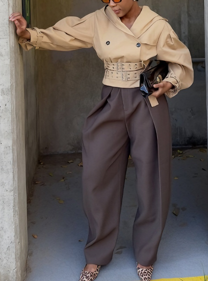 Oversize Hat Long Sleeve Bomber Jacket