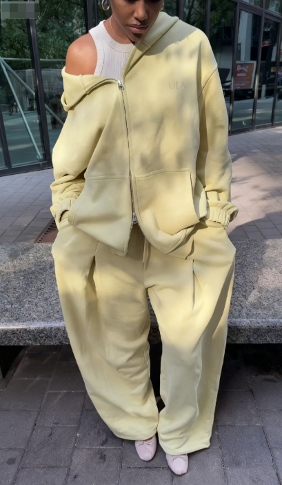 Hooded Solid Color Zipper Suit