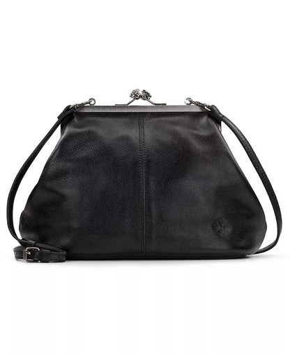 Leather Kisslock Bag