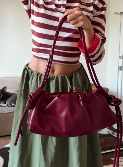 Retro Pleated Cloud Dumpling Bag