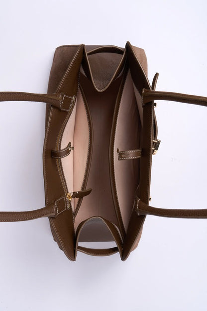 Large Suede Leather Bag