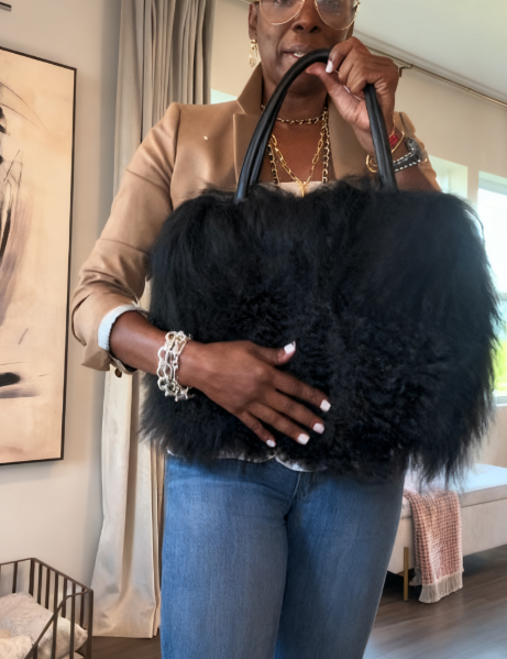 Lamb Fur Handbag