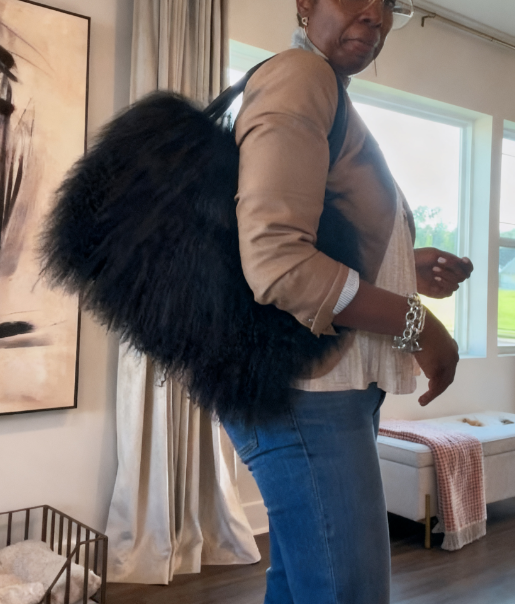 Lamb Fur Handbag