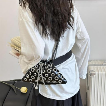 Crossbody Bag With Adjustable Drawstring Strap