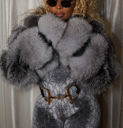 Eco-friendly Faux Fox Fur Coat