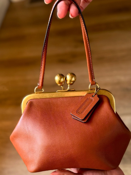 Women's Brown Leather Clutch Bag