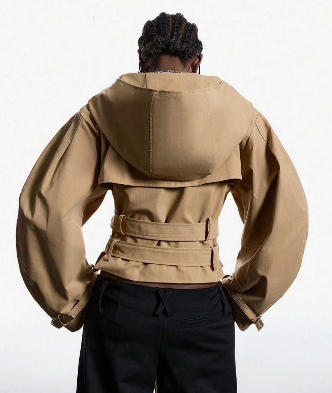 Oversize Hat Long Sleeve Bomber Jacket