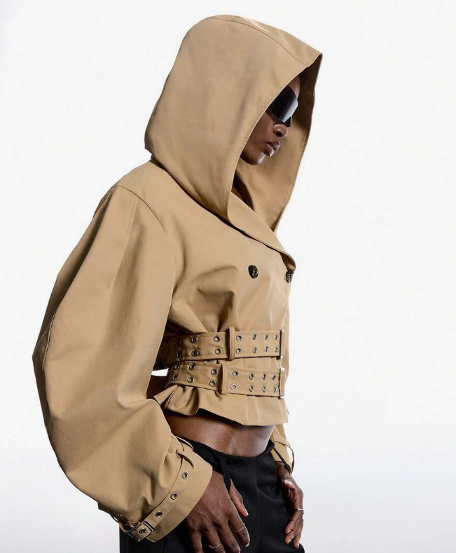 Oversize Hat Long Sleeve Bomber Jacket