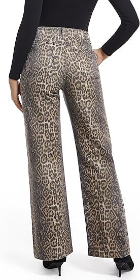 Trendy Casual Straight Leg High Waisted Stretch Trendy