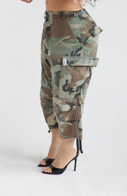 Pocket Casual Camouflage Cargo Shorts