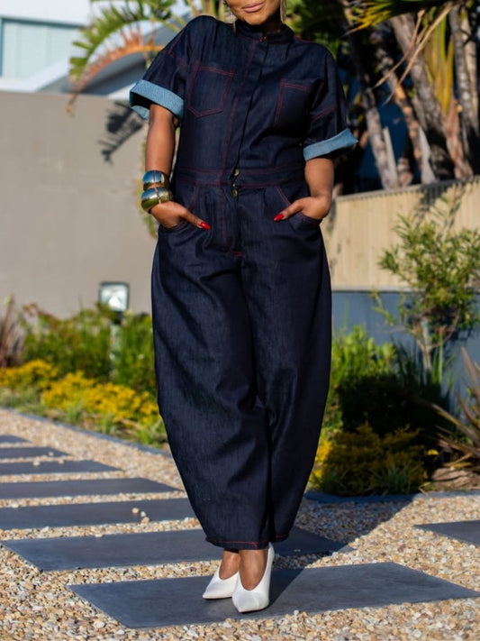 Barrel Denim Boiler Suit