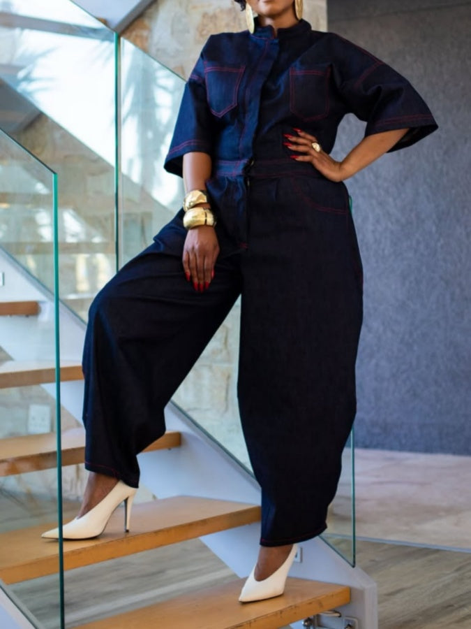 Barrel Denim Boiler Suit