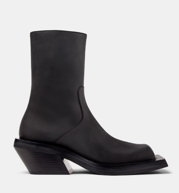 Square-toe Suede Leather Ankle Boots