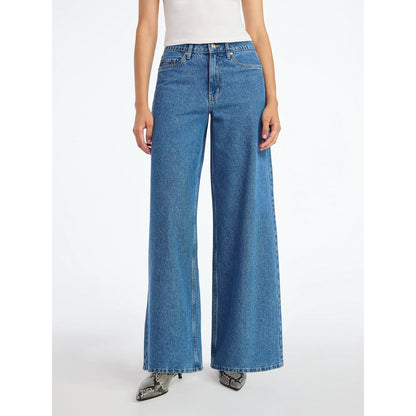 Rhinestone Embellished Cotton Denim Suit