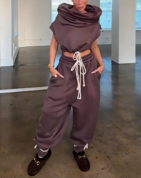 Cloud Velvet Jogging Pants Set