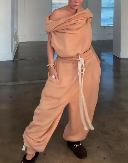 Cloud Velvet Jogging Pants Set