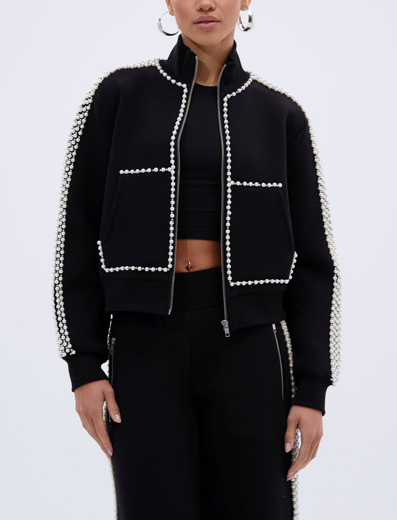 Peal Zip Up Sweatshirt And Pants Suit