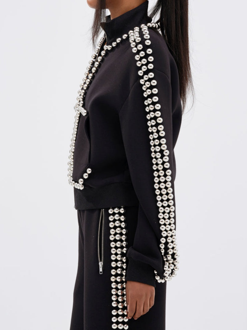 Peal Zip Up Sweatshirt And Pants Suit