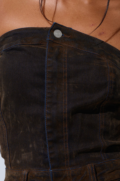 Cropped Cargo Jumpsuit