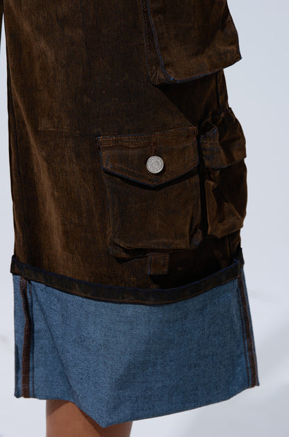 Cropped Cargo Jumpsuit