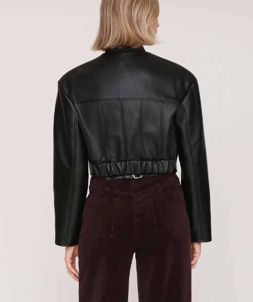 Women's Wide Shoulder Cropped Jacket