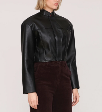 Women's Wide Shoulder Cropped Jacket