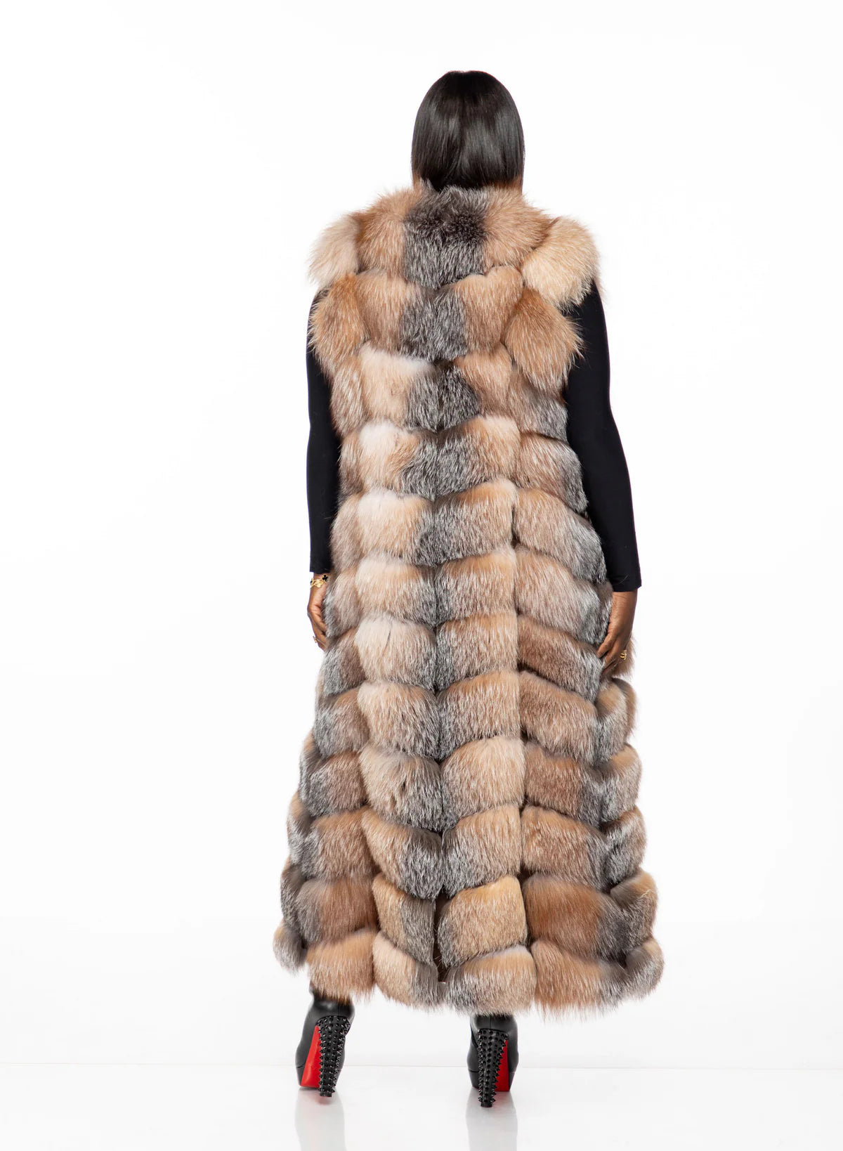 The Stunning Full Length Fox Fur Vest