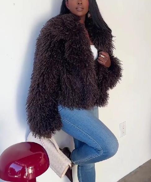 Cocoa Cloud Shaggy Coat