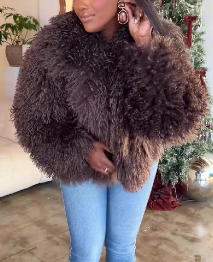 Cocoa Cloud Shaggy Coat