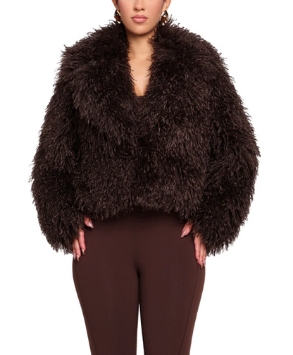 Cocoa Cloud Shaggy Coat