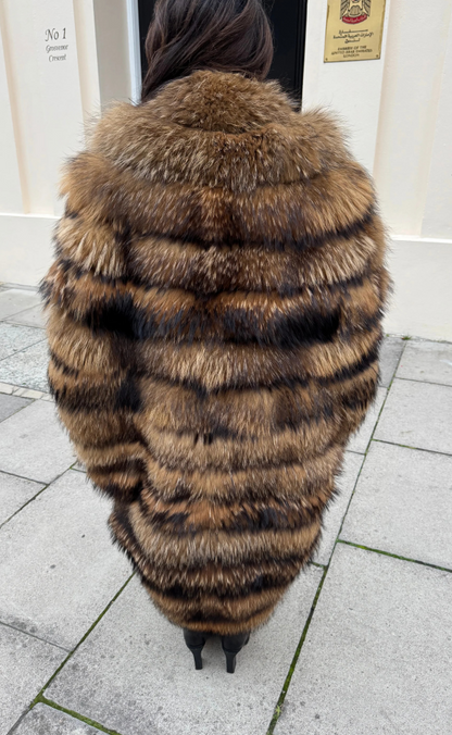 Stunning Faux Fox Fur Cape
